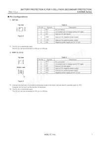 S-8206AAI-I6T1U Datasheet Pagina 7