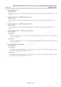 S-8206AAI-I6T1U Datasheet Pagina 11