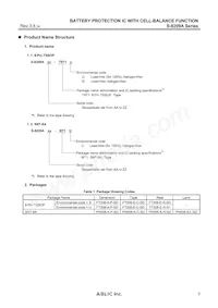 S-8209AAO-T8T1S Datasheet Pagina 3