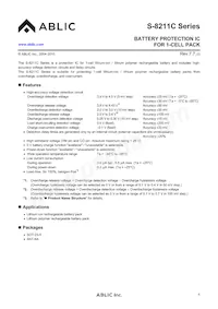 S-8211CAM-M5T1G Datasheet Cover