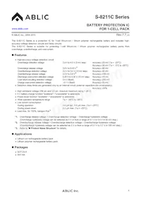 S-8211CAM-M5T1G Datasheet Copertura