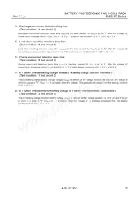 S-8211CAM-M5T1G Datasheet Pagina 19