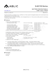 S-8211DBH-M5T1U Datasheet Cover