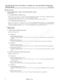 S-8215AAQ-K8T2U Datasheet Pagina 8