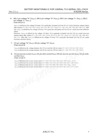 S-8225AAH-TCT1U Datasheet Pagina 9