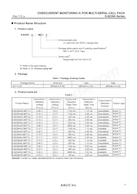 S-8239AAL-M6T1U Datasheet Pagina 3