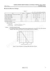 S-8239AAL-M6T1U Datasheet Page 5