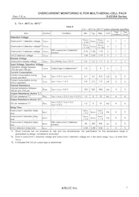 S-8239AAL-M6T1U Datasheet Pagina 7