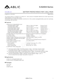 S-8240AAP-I6T1U Datasheet Copertura