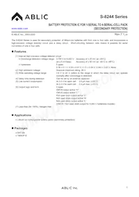 S-8244ABKFN-CFKT2S Datenblatt Cover