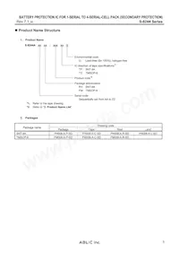 S-8244ABKFN-CFKT2S Datasheet Pagina 3