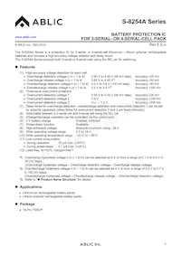 S-8254ABMFT-TB-U Datasheet Cover