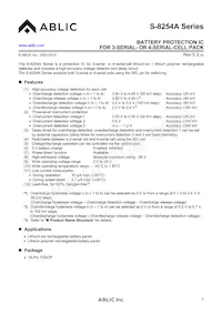 S-8254ABMFT-TB-U Datenblatt Cover