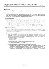 S-8254ABMFT-TB-U Datasheet Pagina 14