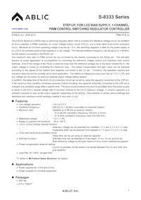 S-8333CBDA-T8T1U Datasheet Copertura