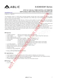 S-8341D00AFT-T2-U Datasheet Copertura