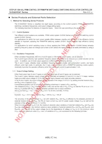 S-8341D00AFT-T2-U Datasheet Pagina 20