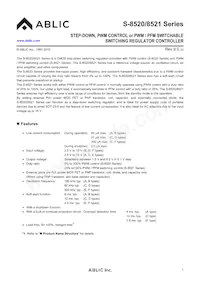 S-8521F55MC-BQOT2U Datasheet Cover