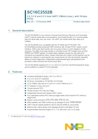 SC16C2552BIA44 Datasheet Copertura