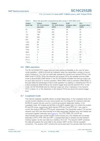 SC16C2552BIA44 Datasheet Pagina 9