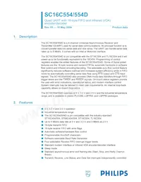 SC16C554IB80 Datenblatt Cover