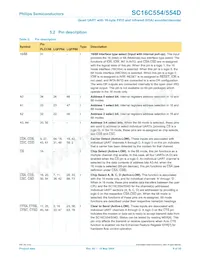 SC16C554IB80 Datasheet Page 9