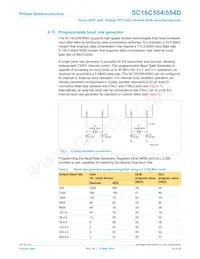 SC16C554IB80 Datasheet Pagina 18