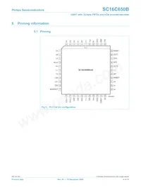 SC16C650BIBS Datasheet Pagina 4