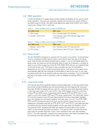 SC16C650BIBS Datasheet Page 16