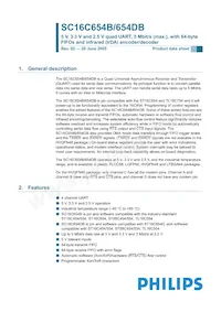 SC16C654DBIB64 Datasheet Copertura