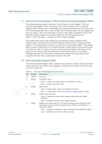SC16C750BIBS Datasheet Page 16