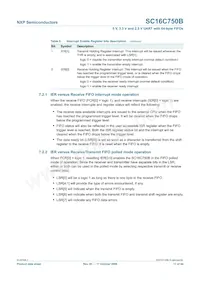 SC16C750BIBS Datasheet Page 17