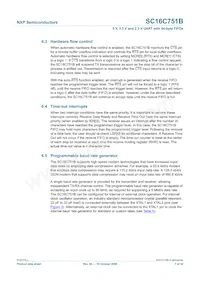 SC16C751BIBS Datasheet Pagina 7