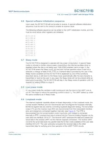 SC16C751BIBS Datasheet Pagina 9