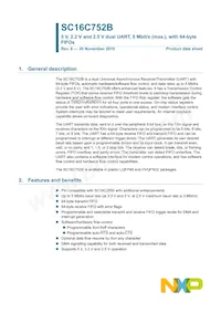 SC16C752BIBS Datasheet Copertura