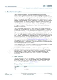 SC16C850IBS Datasheet Page 9