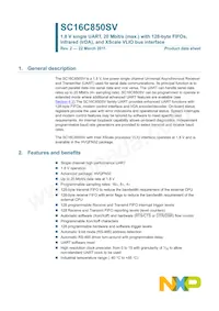 SC16C850SVIBS Datasheet Cover