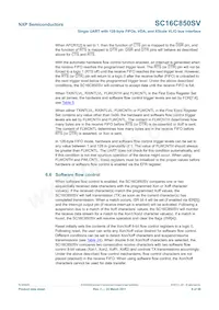 SC16C850SVIBS Datasheet Page 9