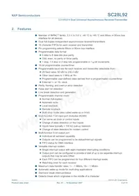 SC28L92A1BS Datasheet Page 2