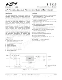 SI5325A-B-GM Datenblatt Cover