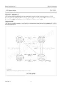 TJA1020T/VM Datenblatt Seite 4