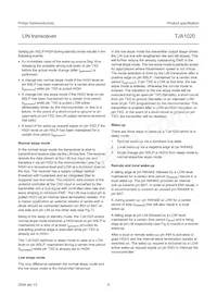 TJA1020T/VM Datasheet Page 6