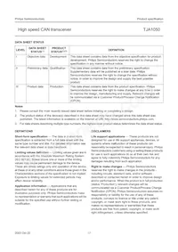 TJA1050T/VM Datasheet Pagina 17