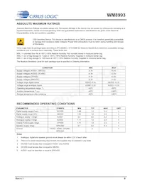 WM8993ECS/RV Datasheet Pagina 8