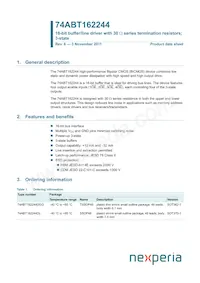 74ABT162244DGG Datasheet Copertura