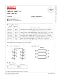 74ACT04MTCX Datasheet Page 2