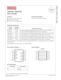 74ACT04MTCX Datasheet Pagina 2