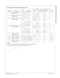 74ACT04MTCX Datasheet Page 5