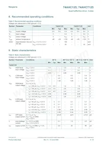 74AHC125PW Datasheet Page 4