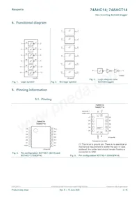 74AHC14PW/AUJ Datasheet Page 2